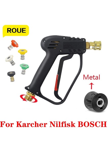 Yeşil Stil Hortum Bağlantısı Hızlı Yüksek Basınçlı Temizleyici Döner Alt Püskürtme Tabancası Memesi Araba Yıkama Turbo Karcher K2K7 Nilfisk Bosch (Yurt Dışından) fiyatları