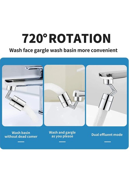 Kahverengi Tarzı 720 ° Evrensel Sıçrama Filtresi Musluk Sprey Kafası Anti Sıçrama Filtresi Musluk Çocuk Hareketli Mutfak Musluk Su Tasarruflu Meme Püskürtücü (Yurt Dışından) modelleri