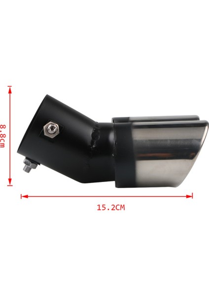 D Tipi Stili Arayüz Singledual Outlet Evrensel Araba Egzoz Ucu Paslanmaz Çelik Oto Susturucu Kuyruk Borusu Araba Aksesuarları 1.5l-2.2l Için (Yurt Dışından) fırsatları