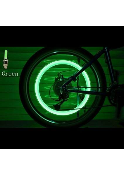 Yeşil Stil Ar Işıklar Neon Işıklar Hava Kapağı Lastik Jant Valfi Kapak Işığı LED Lamba Flaş Araba Lastiği Valfi Kapakları Hava Kapağı Lastik Jant Valfi Tekerleği (Yurt Dışından)