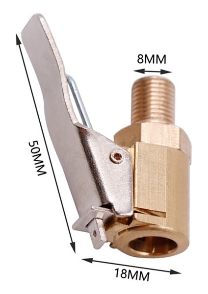 Dişli 8mm Tarzı Araba Pompası Ucu Için Lastik Nozul Lastik Valf Lastik Şişirme Valfi Konnektör Klipsli Adaptör Aksesuarları Klip Tipi Meme Dönüşüm (Yurt Dışından)