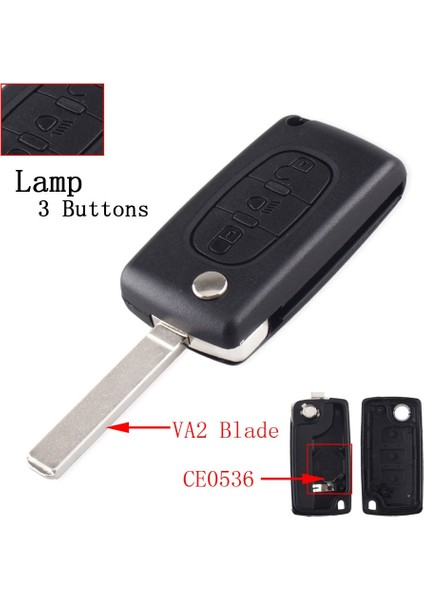 Pembe Tarzı Citroen Için Keyyou Uzaktan Anahtar Durumda Peugeot Için Citroe Flip Katlanır Araba Anahtarı Kabuk Düğmeleri (Yurt Dışından)