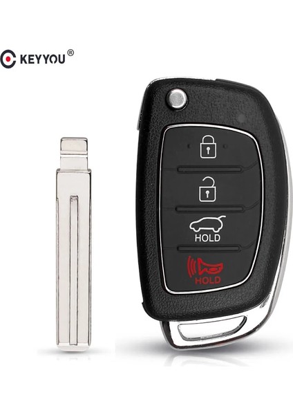 HY15 Bıçak Stili 3 Düğmeli Gövde Keyyou 4 Düğmeler Flip Katlanır Uzaktan Anahtar Kabuk Fob Durumda Hyundaı Mistra Santa Fe Sonata Tucson Accent I30 I40 I45 (Yurt Dışından)