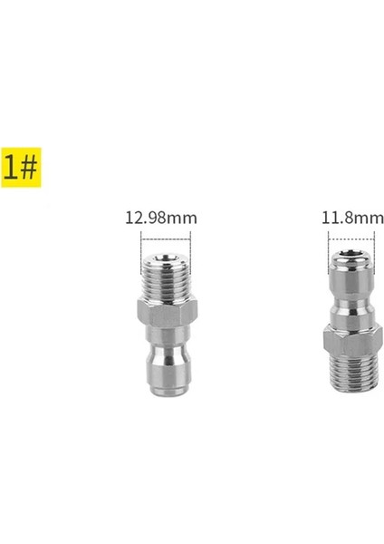 Xiyu Shop Altın Tarzı Hızlı Bağlantı Bağlayıcı Adaptörü-Araba Temiz Yıkama Basınçlı Yıkama Konnektörü 1 ~ 19 # Hızlı Bağlantı Bahçe Hortumu Araba Yıkayıcı (Yurt Dışından)