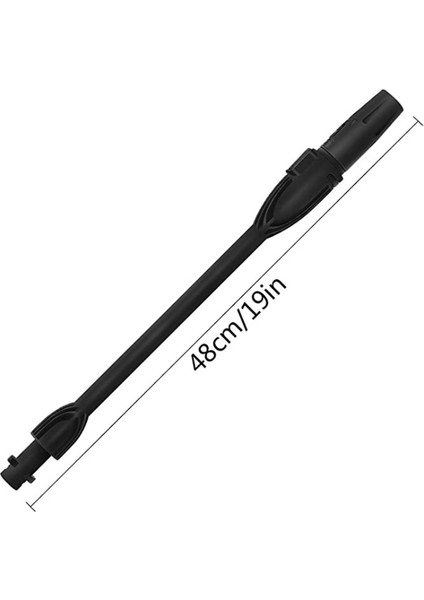 Renksiz Stil Funteck Karcher K2-K7 Elektrikli Basınçlı Yıkama Makinesi Için Ayarlanabilir Nozullu 19" Bayonet Püskürtme Çubuğu (Yurt Dışından)