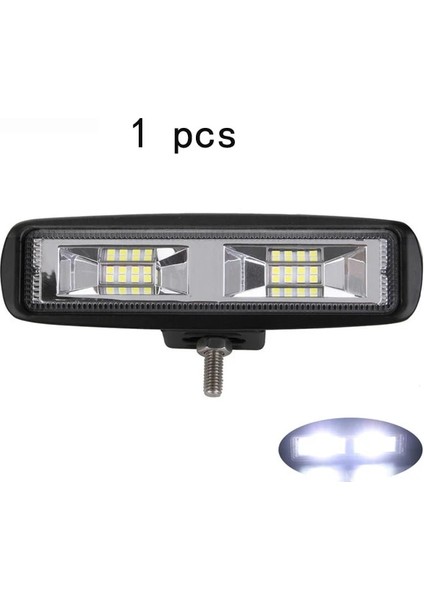 Gümüş Tarzı Evrensel LED Işık Çubuğu Sis Farları Kamyonlar Için Sis Lambası Araba Traktörler Offroad Tekne Atv Spot Combo LED Bar Çalışma Işık Meclisi 24W (Yurt Dışından)