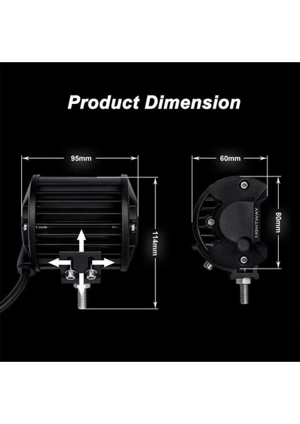 2 Adet Tarzı W LED Combo Çalışma Işığı Bar Spot Işığı Off-Road Sürüş Sis Lambası Kamyon Tekne Için 12V 24V Far Atv LED Işık Için (Yurt Dışından)