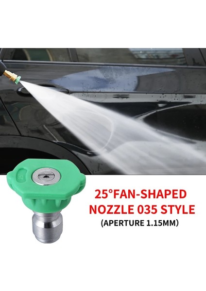 YEŞIL035 Tarzı Yüksek Basınçlı Karışım Renkli Hızlı Bağlantı "su Tabancası Için Araba Yıkama Metal Jet Lance Nozulu (Yurt Dışından)