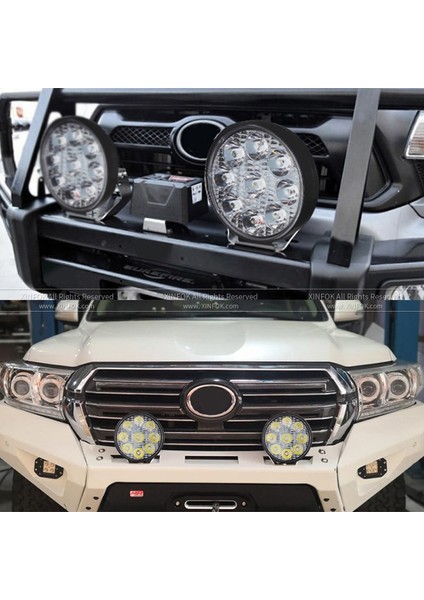 48W 2 Adet Tarzı Xınfok Kamyon Işıkları 24 V 12 Volt Evrensel 42W Md 6500K Fso Flaş Işığı Otomatik 4WD 4x4 Far Lambası Için (Yurt Dışından) fiyatları