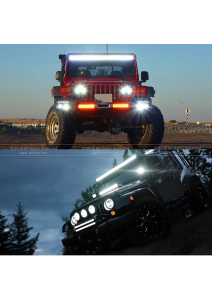 48W 2 Adet Tarzı Xınfok Kamyon Işıkları 24 V 12 Volt Evrensel 42W Md 6500K Fso Flaş Işığı Otomatik 4WD 4x4 Far Lambası Için (Yurt Dışından) fırsatları