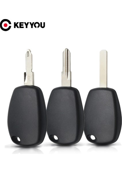 NO.153 Bıçak Stili Keyyou Araba Uzaktan Anahtar Kabuk Kılıf Fob Kesilmemiş Boş NE73VA2VAC102HU136NO.153 Düğme Olmadan Bıçak Renault Logan Için Anahtar Kabuk (Yurt Dışından)