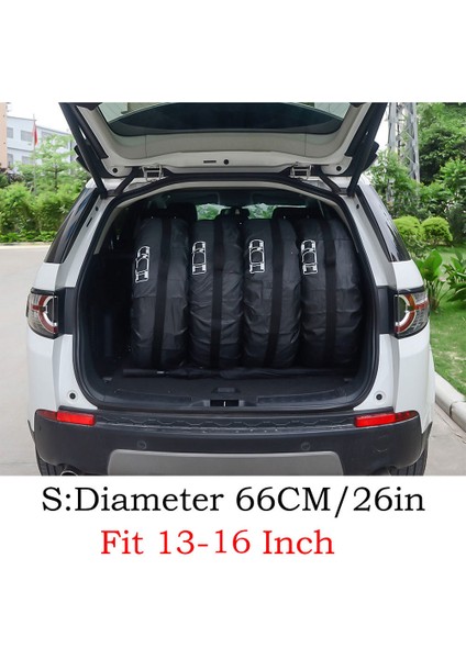 4 ADETBEYAZ13-16 Inç Stili 1 Adet Ar Yedek Lastik Kılıfı Polyester Oto Tekerlek Lastik Saklama Torbaları Araç Lastik Aksesuarları Toz Geçirmez Koruyucu Şekillendirici (Yurt Dışından)