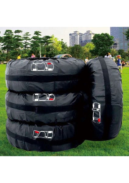 4 ADETBEYAZ13-16 Inç Stili 1 Adet Ar Yedek Lastik Kılıfı Polyester Oto Tekerlek Lastik Saklama Torbaları Araç Lastik Aksesuarları Toz Geçirmez Koruyucu Şekillendirici (Yurt Dışından) fırsatları
