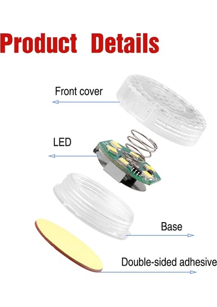 Pilsiz Mavi Ar Mini LED Dokunmatik Anahtar Işığı Otomatik Kablosuz Ortam Lambası Taşınabilir Gece Okuma Işığı Araba Çatı Ampul Araba Iç Işık (Yurt Dışından) indirimleri