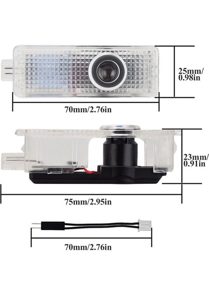 1 Parça Logo Kapı Lambası X5 E70 E60 E90 F10 F20 X1 X3 E92 E Serisi LED Araba Karşılama Işığı Lazer Projektör Hayalet Lambası (Yurt Dışından)