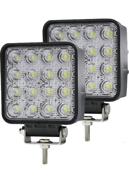 LED Çalışma Işığı 2'li Paket Stili LED Işık Çubuğu Çalışma Işığı 48W Spot Sel Combo Işın Off-Road Işık Çubuğu, Off-Road, Kamyon, Araba, Atv, Suv Için Montaj Braketi ile (Yurt Dışından) fiyatları