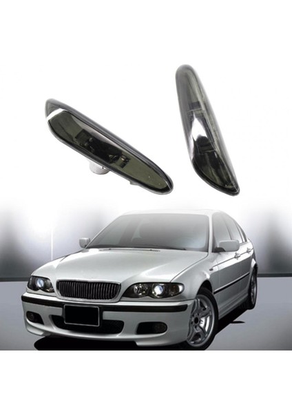 Kristal Grisi Stili De Marker Işık Çerçevesi Aşınmaya Dayanıklı Gri Dönüş Sinyali Lambası Kapağı Bmw 3 Serisi E46 Için (Yurt Dışından) modelleri