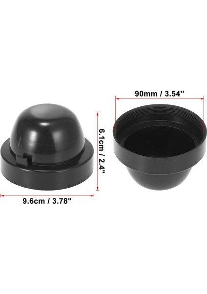 2 Adet 90MM Tarzı Uxcell mm Dia Rubber Housing Seal Cap Dust Cover For Car LED Hıd Headlight Lamp (Yurt Dışından)