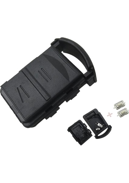 Pil Tutucu ile Okeytech Uzaktan Araba Anahtarı Kabuk Kapak Kılıf Fob 2 Düğme ve 2 Mikro Anahtar Pil Tutucu Opel Opel Corsa Agila Meriva Combo Için (Yurt Dışından) fırsatları