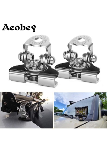 304 Paslanmaz A Tarzı Ar Motor Kaputu Çalışma Işığı Metal Braket Tutucu Evrensel Offroad Suv Motor Kapağı Araba LED Çalışma Işığı Çubuğu Montaj Kelepçesi (Yurt Dışından) fiyatları