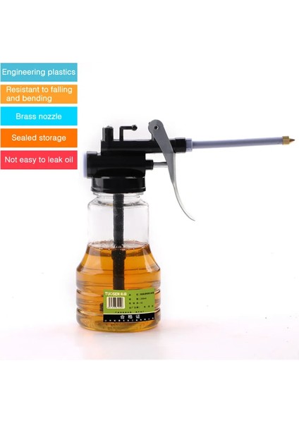 1 Adet Tarzı 250ML Yağlayıcı Gres Tabancaları Ekipmanları Şeffaf Yüksek Basınçlı Pompa Yağlayıcı Yağlama Yağı Kovası Plastik Makine Yağı Potu Genişletilmiş Hortum (Yurt Dışından) fiyatları