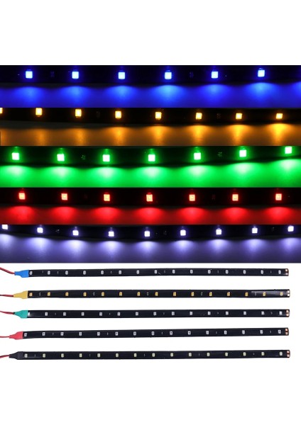 Kırmızı M Gündüz Çalışan Atmosfer Lambaları Su Geçirmez Araba Dekoratif Lamba Renkli LED Şerit Esnek Şerit Bant Işığı (Yurt Dışından) modelleri