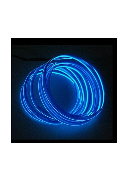 1m-Mavi 1m Araba LED Iç LED Şerit Esnek LED Neon Işık Dekorasyon Garland Lisans Plakası USB Sürücüsü Dıy ile Tel Halat Tüp Hattı (Yurt Dışından)