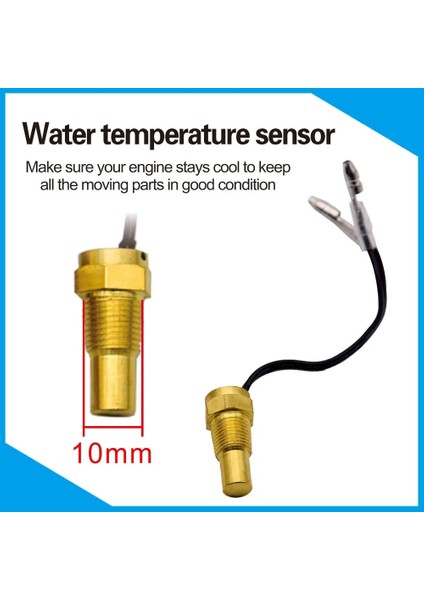 A 26 mm Adaptör Stili ile Oto Araba Su Sıcaklık Ölçer Voltmetre Arabalar Için mm Adaptörü 10 mm Araba Sıcaklık Sensörü Npt Metre-10 ~ 110 Santigrat 12V 24V (Yurt Dışından)