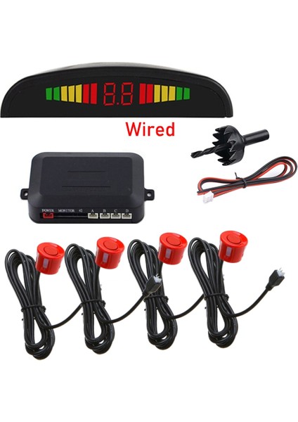 Gri Araba Oto Parktroarking Sensörü 4 Vw Passat Golf Polo Jetta Için Ters Yedekleme Radarı Tiguan Touareg B6 B7 Audi A3 A4 A5 (Yurt Dışından)