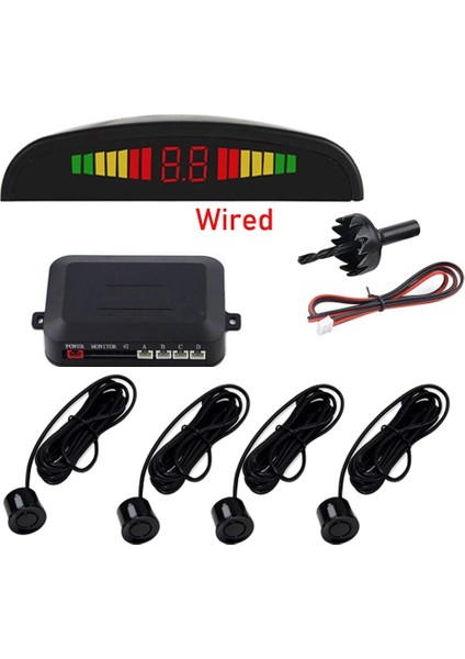 Gri Araba Oto Parktroarking Sensörü 4 Vw Passat Golf Polo Jetta Için Ters Yedekleme Radarı Tiguan Touareg B6 B7 Audi A3 A4 A5 (Yurt Dışından)