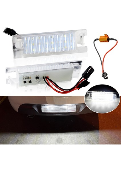 2 Adet LED Opel Vauxhall Için 24-Smd LED Plaka Işık Lambaları Adam Astra H Astra J Astra K Cascada Corsa C Corsa D Corsa E Insignia A (Yurt Dışından) fiyatları