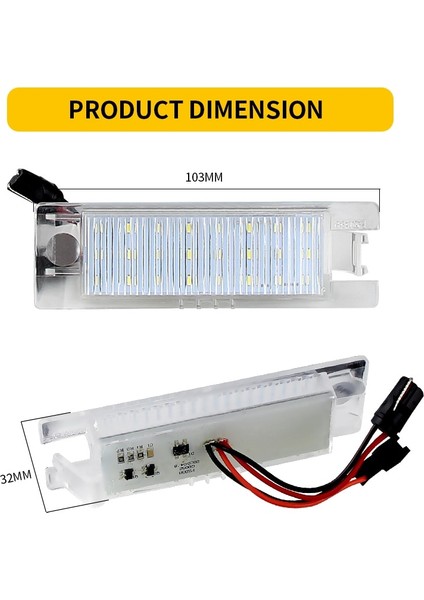 2 Adet LED Opel Vauxhall Için 24-Smd LED Plaka Işık Lambaları Adam Astra H Astra J Astra K Cascada Corsa C Corsa D Corsa E Insignia A (Yurt Dışından) fırsatları