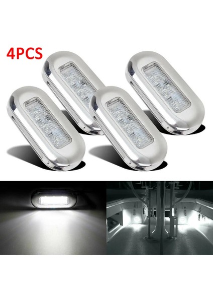 12V Tarzı Beyaz V 3 LED Tekne Merdiven Güverte Yan Işaret Işık Göstergesi Dönüş Sinyali Aydınlatması Iç Aydınlatma Işıkları Deniz Tekne Aksesuarı Arka Lambaları (Yurt Dışından)