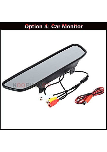 Beyaz Sensörler Stili Araba Monitörü Koorinwoo Dinamik Yörünge Parktronic Otopark Ters Radar Alarm Sistemi Düz Sensörler Ayna Monitör Dikiz Kamerası (Yurt Dışından)
