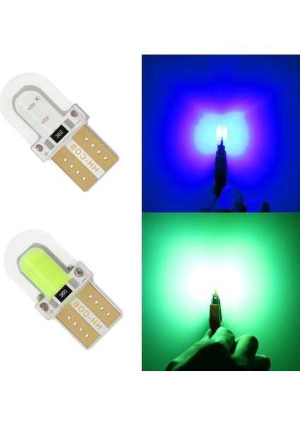 Beyaz Stil 10 Parça T10 LED Canbus W5W LED Ampul 6000K Beyaz Sinyal Kubbe Lambası Otomatik 12V Okuma Plaka Lambası Araba Iç Işıkları (Yurt Dışından)