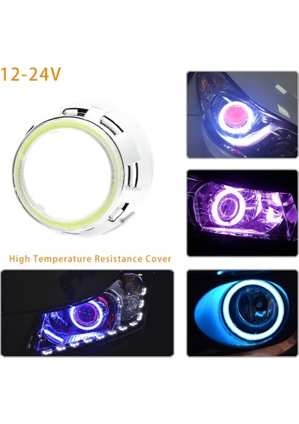 Sarı Stil 110 mm 2 Adet Angel Eyes LED Oto Halo Halka Işık Araba Ampüller Cob Far Drl Gündüz Çalışan Işık Araba Styling Dekoratif Işıklar (Yurt Dışından) fiyatları