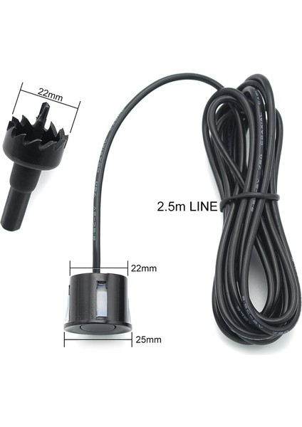 Ekran Stili Olmadan Beyaz Sensör Greenyi Video Park 4 Sensörler Araba Ters Yedekleme Arka Buzzer Radar Monitör Sistemi, Destek Ekran Görüntü ve Ses Uyarısı (Yurt Dışından)