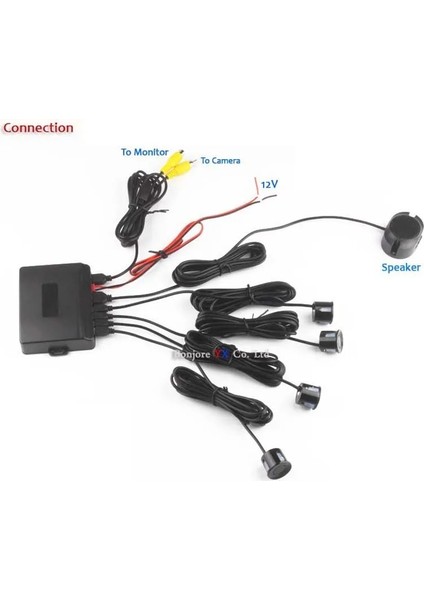 1 Adet Tarzı Kablosuz Modül Koorinwoo Dinamik Yörünge Parktronic Otopark Ters Radar Alarm Sistemi Düz Sensörler Ayna Monitör Dikiz Kamerası (Yurt Dışından)