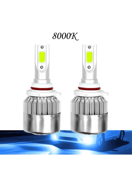 H3 Stili 8000K Crossfox Oto Ampuller Lamba LED H7 H4 H11 H1 H3 H Hb3 Hb4 H LED 6000K 8000K Araba Farları Işık (Yurt Dışından)