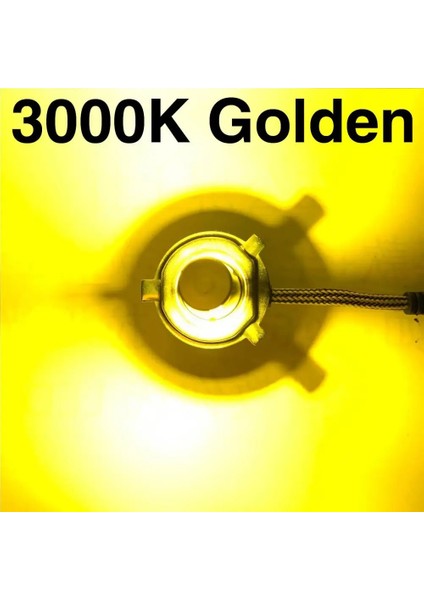 H9 Stili Altın Sarısı LED Araba Far H7 LED H4 Ampul H8 H1 H3 H11 Hb Hb Otomatik Lambalar Sis Işığık 6000K 8000K (Yurt Dışından)