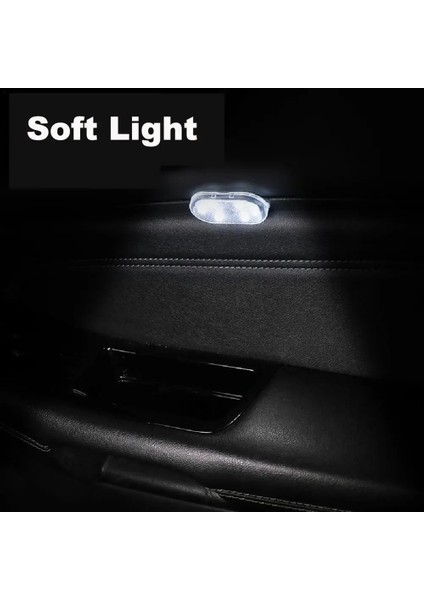 2 Adet Tarzı Buz Mavisi Araba Iç Işık Oto Tavan Tavan Okuma Lambası LED Araba Styling Gece Lambası Mini USB Şarj Araba Işığı (Yurt Dışından)