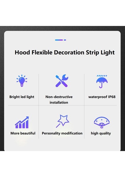 1.2mx2 Stili Altın 2 Adet Su Geçirmez Araba LED Işık Şeridi Kaput Için Esnek Dekorasyon Şerit Işık cm Dekor Lamba Çoğu Araç Için Evrensel Fit (Yurt Dışından) fırsatları