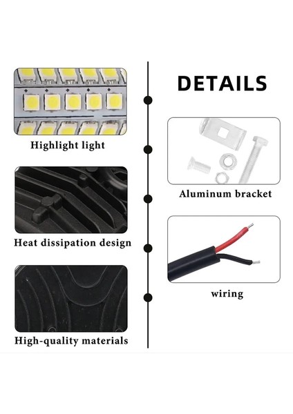 Xiyu Shop 18SMD 1pc Tarzı 54W Çalışma Çubuğu LED Farlar 12V 24V LED 16SMD 18SMD Kamyon Off-Road Traktör Suv 4x4 Araba LED Sis Aydınlatma Spot Işığı (Yurt Dışından)