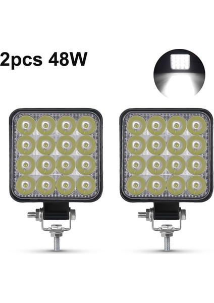 2 Adet 48W Sis Lambası Stili Nlpearl LED Işık Çubuğu 42W 48W Mini LED Çalışma Işığı Spot 12V 24V Offroad LED Bar Offroad Jeep Kamyon 4x4 4WD Araba Suv Atv (Yurt Dışından)