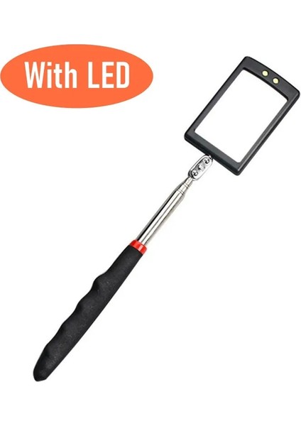 CA432 Stili Işık Aynası ile Muayene Aynası Teleskop Uzatma Araba Açısı Teleskopik Araba Yastık Kavrama Kolu Lens Arabalar Için LED Endoskop (Yurt Dışından)