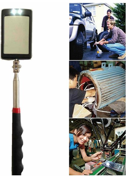 CA432 Stili Işık Aynası ile Muayene Aynası Teleskop Uzatma Araba Açısı Teleskopik Araba Yastık Kavrama Kolu Lens Arabalar Için LED Endoskop (Yurt Dışından) modelleri