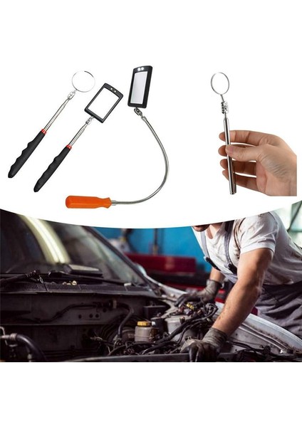 CA432 Stili Işık Aynası ile Muayene Aynası Teleskop Uzatma Araba Açısı Teleskopik Araba Yastık Kavrama Kolu Lens Arabalar Için LED Endoskop (Yurt Dışından) fırsatları