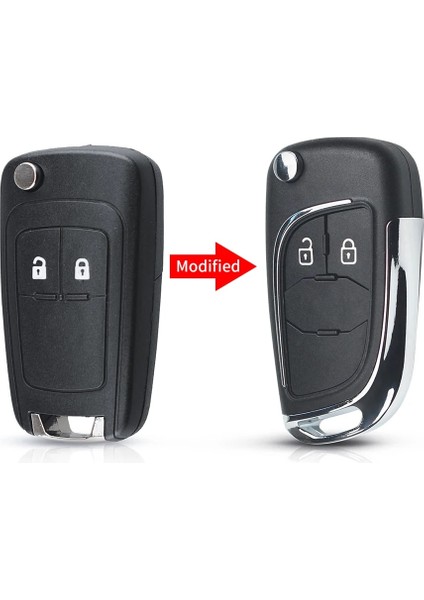2 Düğme Değiştirilmiş Stil Opel Için Keyyou Uzaktan Araba Anahtarı Durumda Chevrolet Cruze Için Opel Insignia Astra Zafira Mokka Agila Corsa Meriva Signum Tigra Mando (Yurt Dışından)