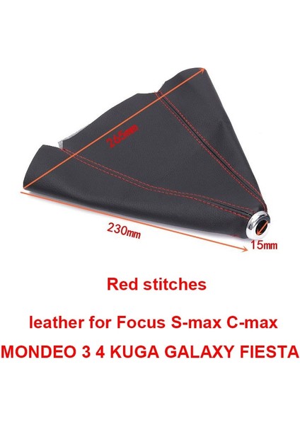 Kırmızı Deri Eed Manuel Vites Topuzu Çubuk Kolu Ford Mondeo Mk3 Mk4 Iv 4 Odak Mk2 Mk3 Iıı S-Max C-Max Kuga Galaxy Mk2 Mk3 (Yurt Dışından)