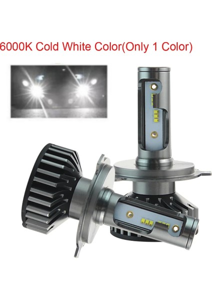 H1 Stili 6000K Soğuk Beyaz Çift Renk [yeni] En Parlak LED Araba Far Ampülleri H1 H4 LED H7 H11 Hb3 Hb4 H8 Sis Lambaları Oto H4 Motosiklet Işığı 12V (Yurt Dışından)